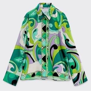 Zara Button Down Long Sleeve Shirt